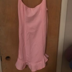 Baby Pink Thin Strap Dress